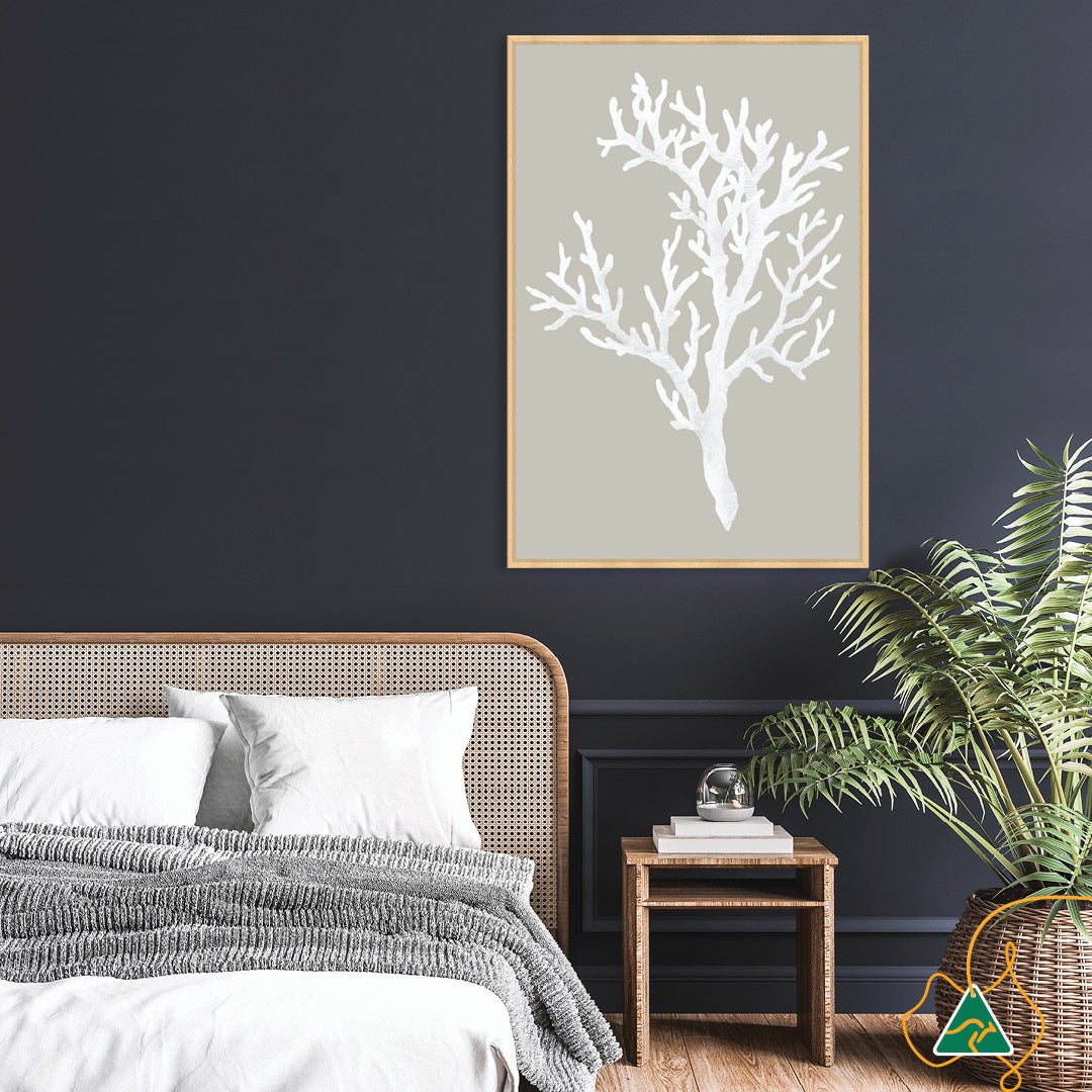 CORAL FOCUS I - Framed Canvas