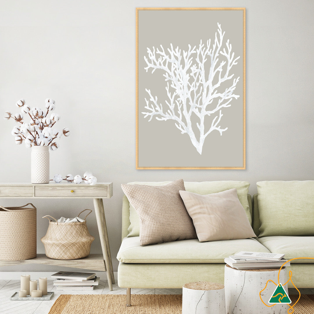 CORAL FOCUS II - Framed Canvas