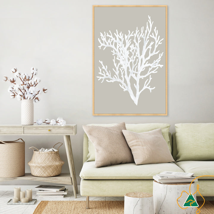 CORAL FOCUS II - Framed Canvas