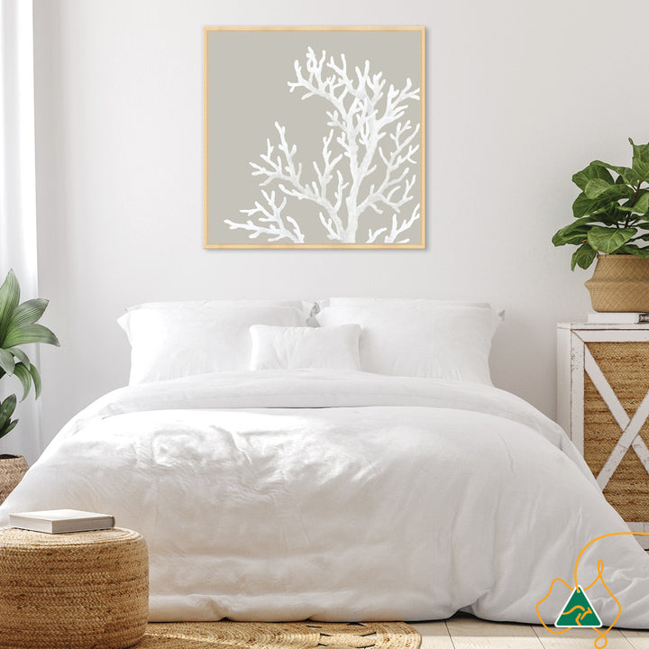 CORAL FOCUS IV - Framed Canvas