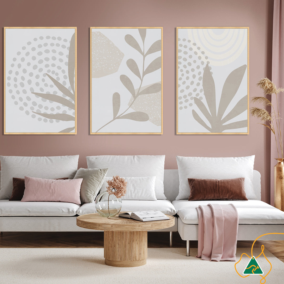 MOD FOLIAGE II - Framed Canvas