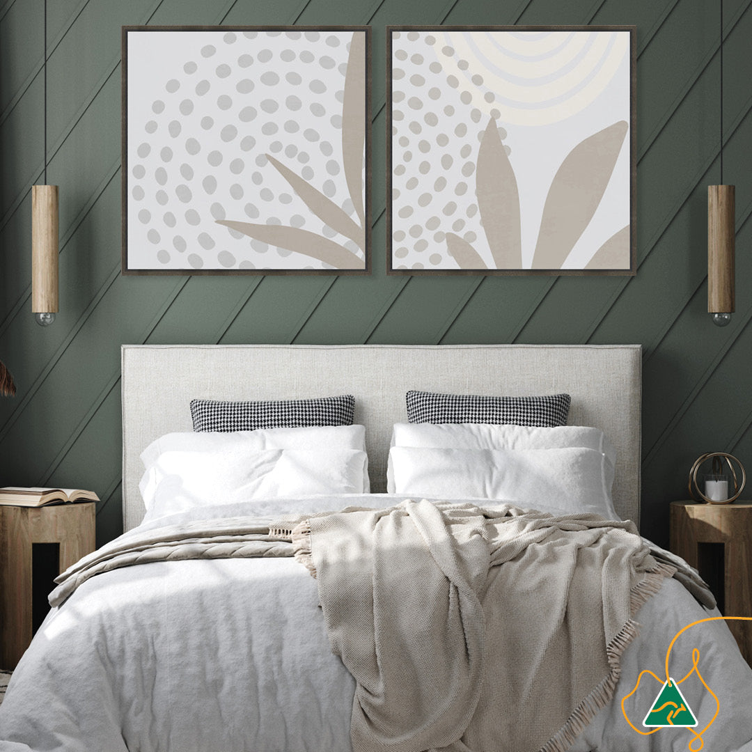 MOD FOLIAGE VII - Framed Canvas