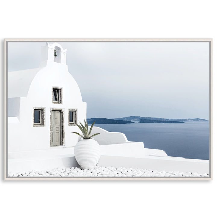 SANTORINI VIEW I - Framed Canvas