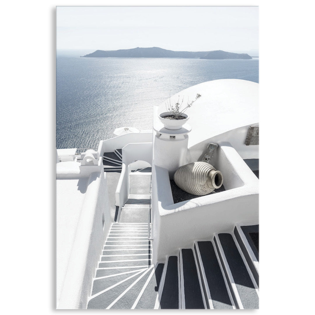 SANTORINI STAIRS I - Canvas Print