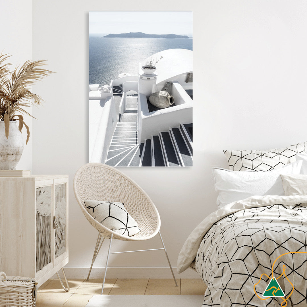 SANTORINI STAIRS I - Canvas Print