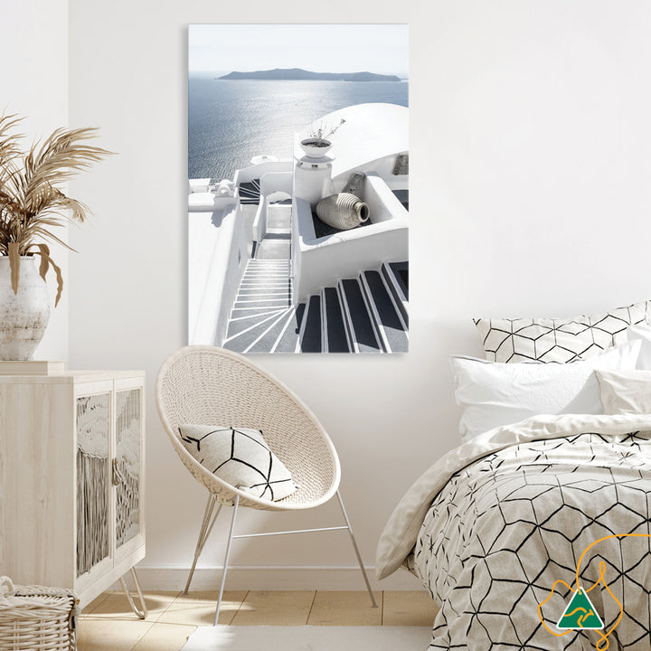 SANTORINI STAIRS I - Canvas Print