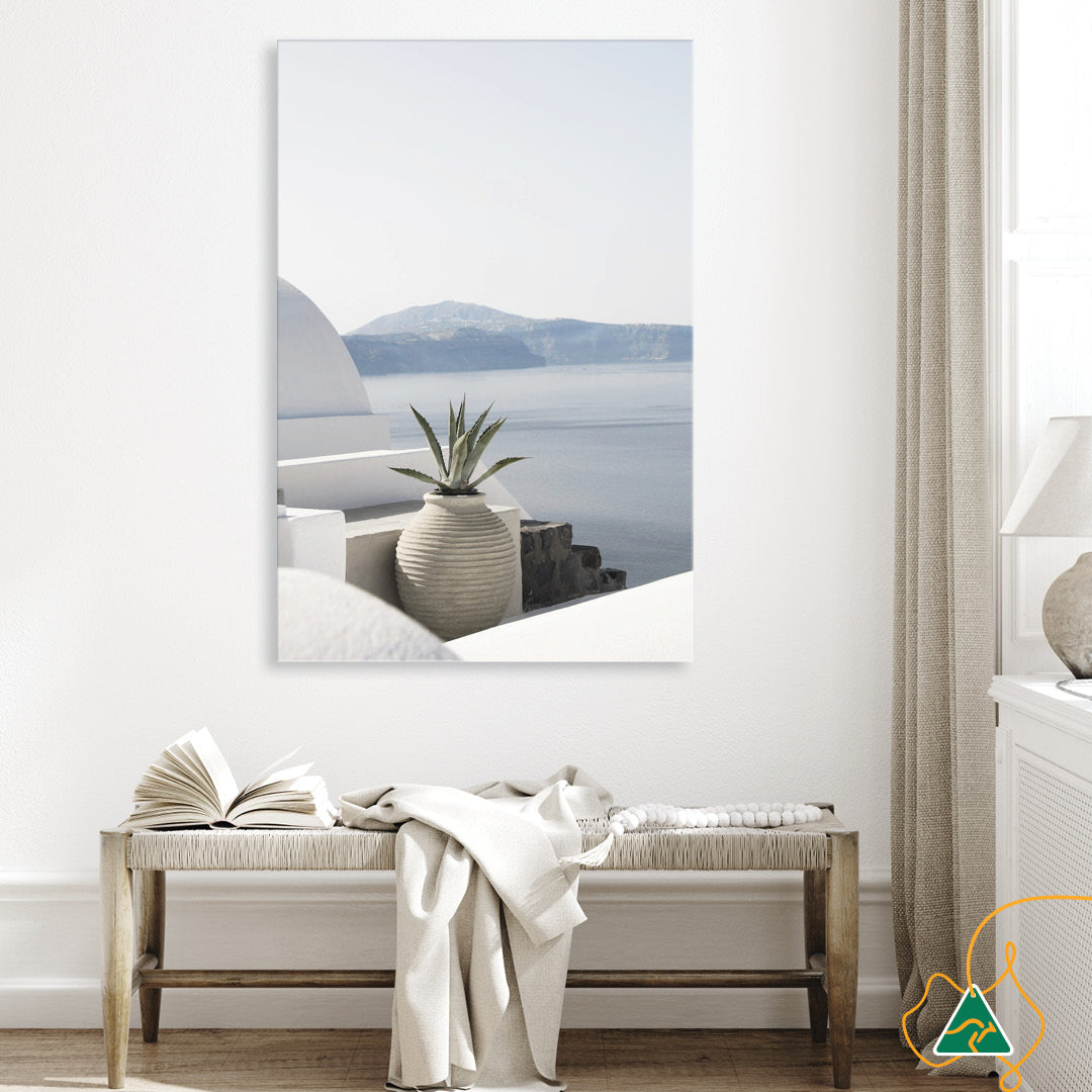 SANTORINI POT I - Canvas Print