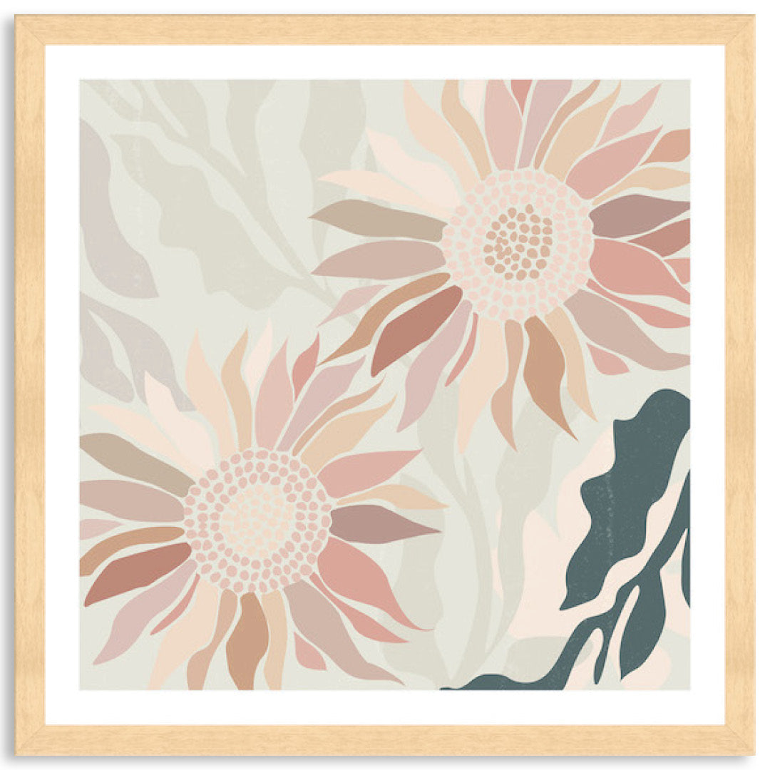 FLANNEL BLUSH IV - Framed Print