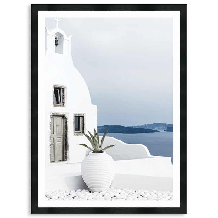 SANTORINI VIEW II - Framed Print