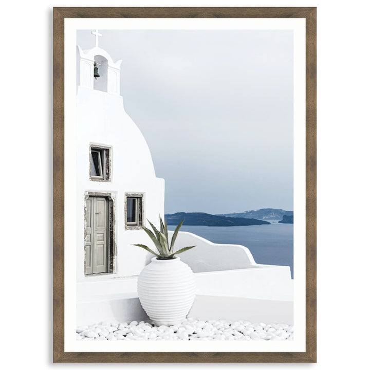 SANTORINI VIEW II - Framed Print
