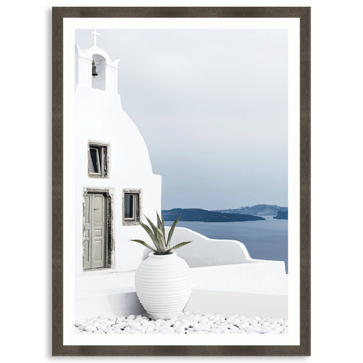 SANTORINI VIEW II - Framed Print