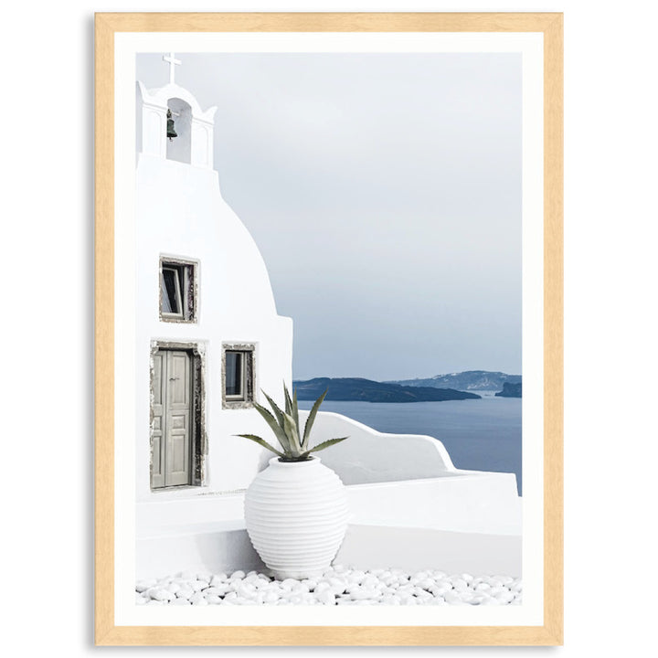 SANTORINI VIEW II - Framed Print