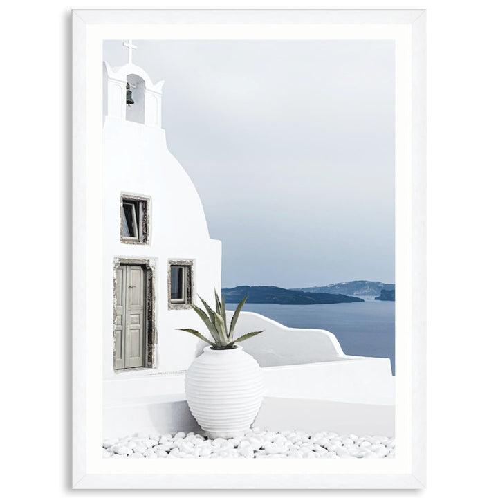 SANTORINI VIEW II - Framed Print