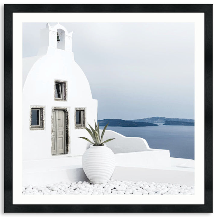 SANTORINI VIEW III - Framed Print