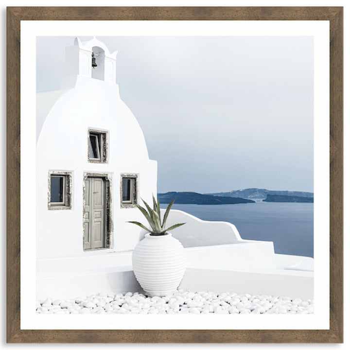 SANTORINI VIEW III - Framed Print