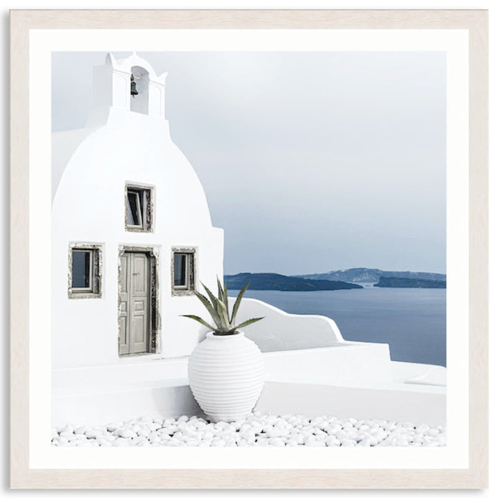 SANTORINI VIEW III - Framed Print