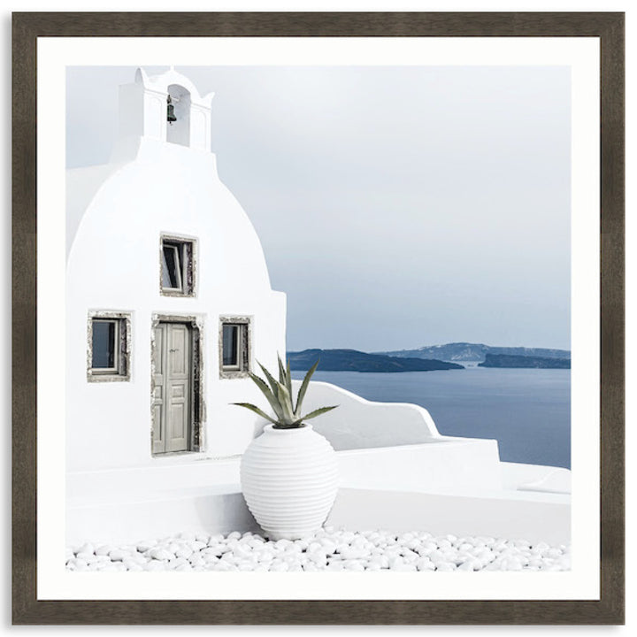SANTORINI VIEW III - Framed Print