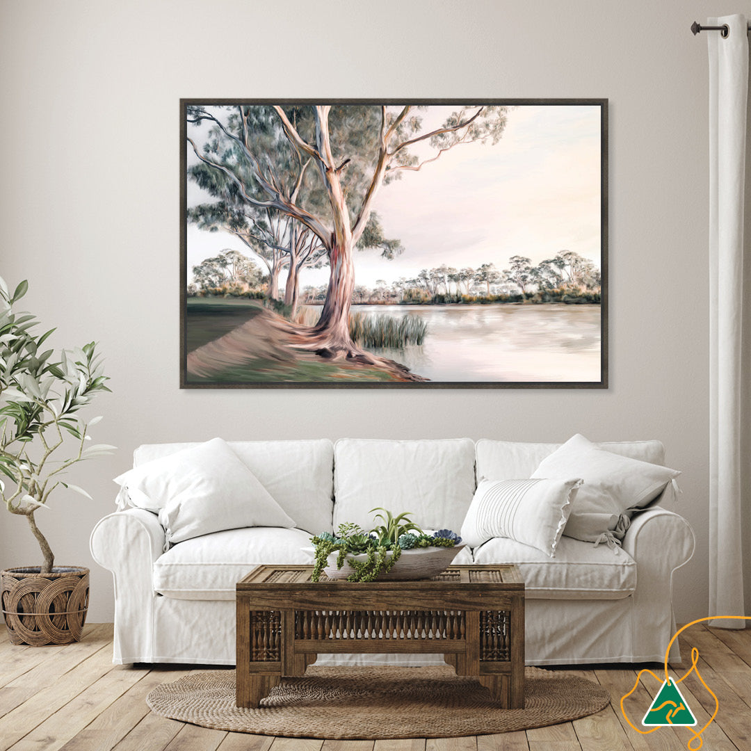 MURRAY RIVER I - Framed Canvas