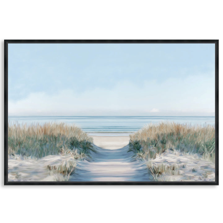 SANDY PATH I - Framed Canvas