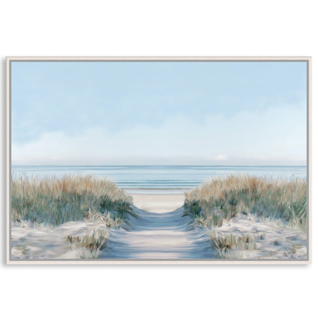SANDY PATH I - Framed Canvas