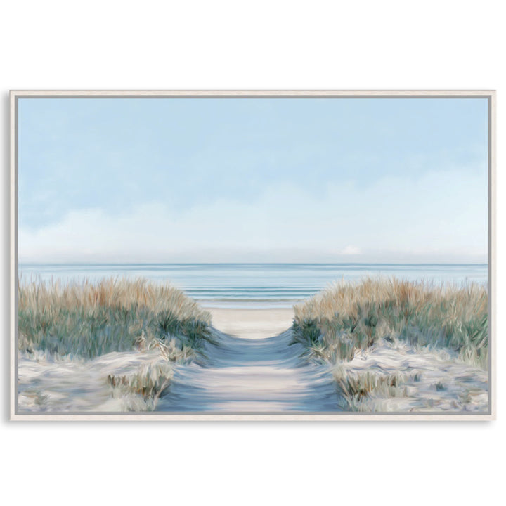 SANDY PATH I - Framed Canvas