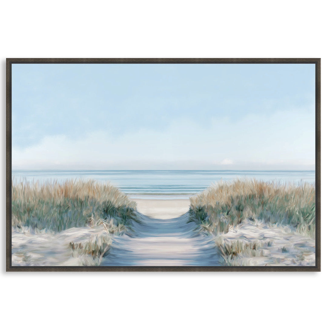 SANDY PATH I - Framed Canvas