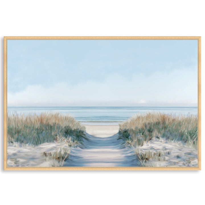 SANDY PATH I - Framed Canvas