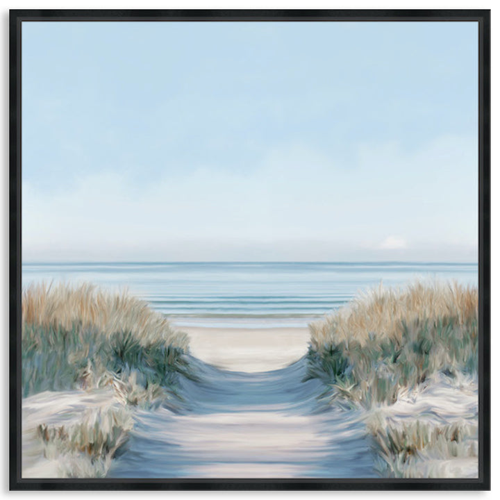 SANDY PATH II - Framed Canvas