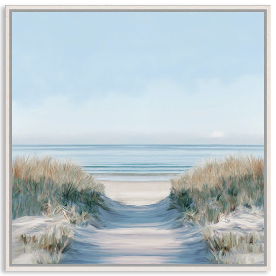 SANDY PATH II - Framed Canvas