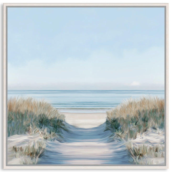 SANDY PATH II - Framed Canvas