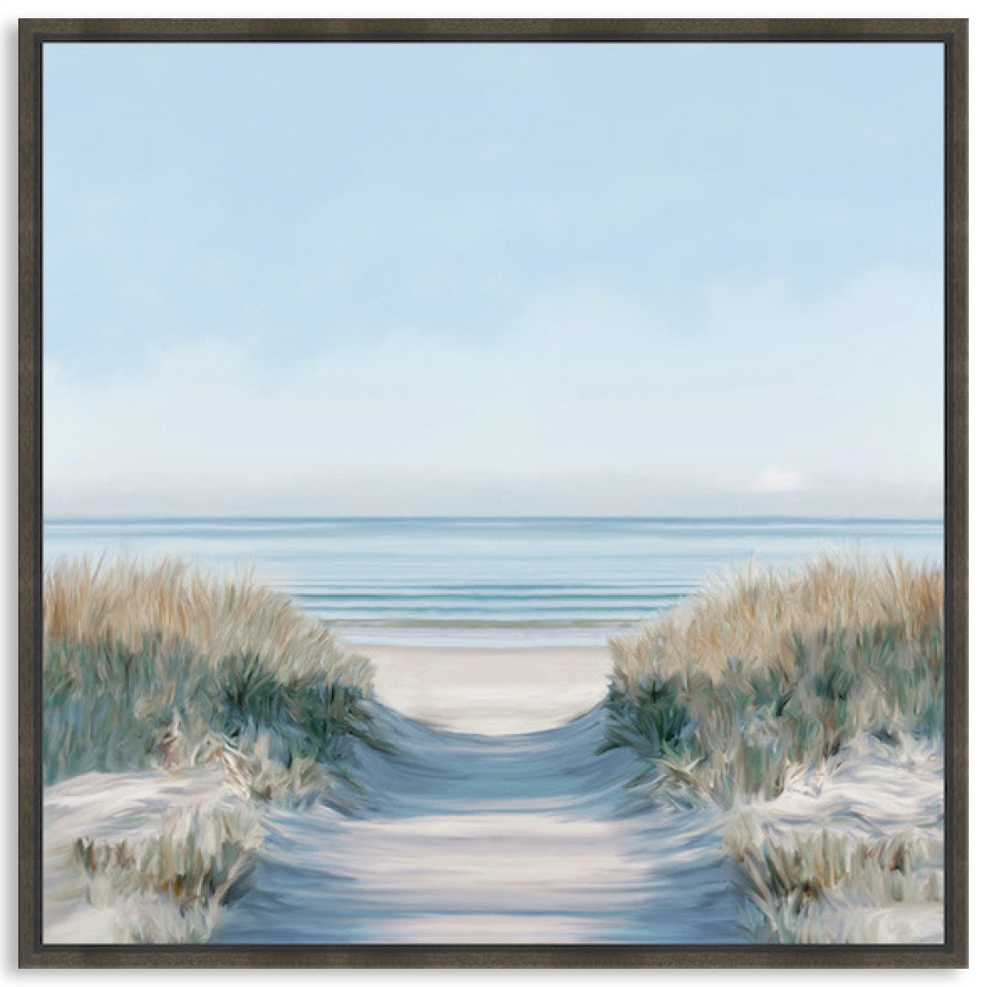 SANDY PATH II - Framed Canvas