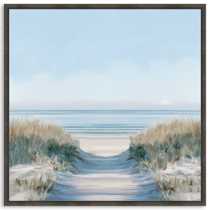 SANDY PATH II - Framed Canvas