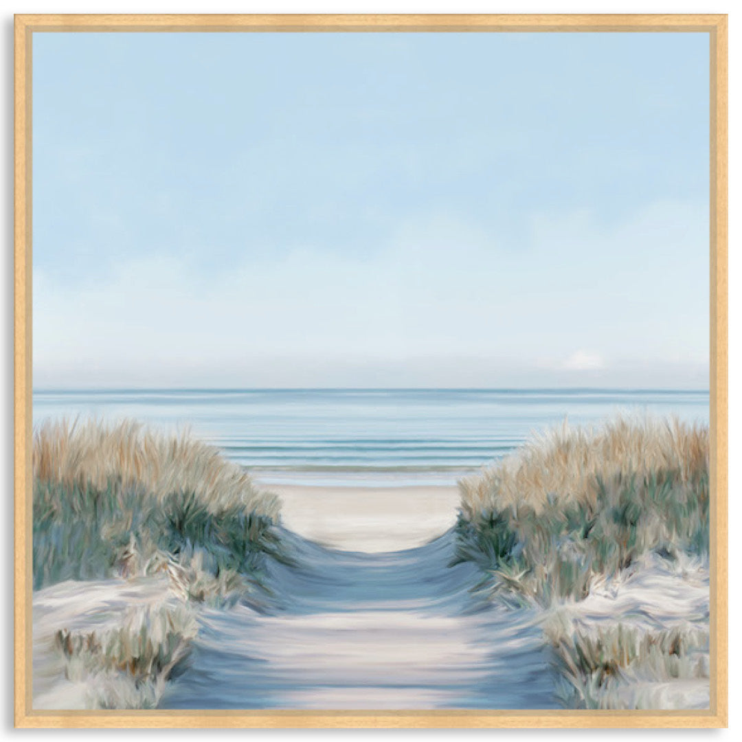 SANDY PATH II - Framed Canvas