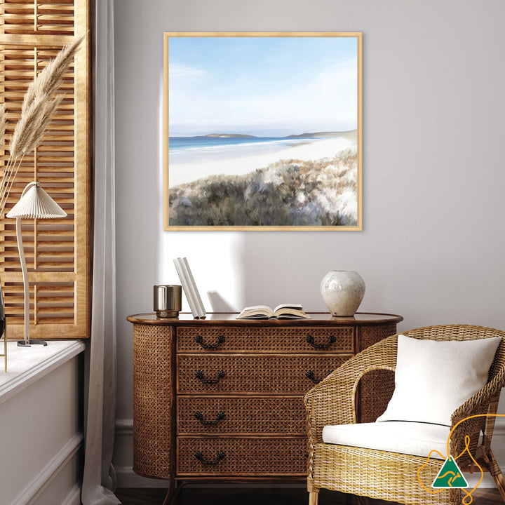 TWILIGHT BEACH II - Framed Canvas