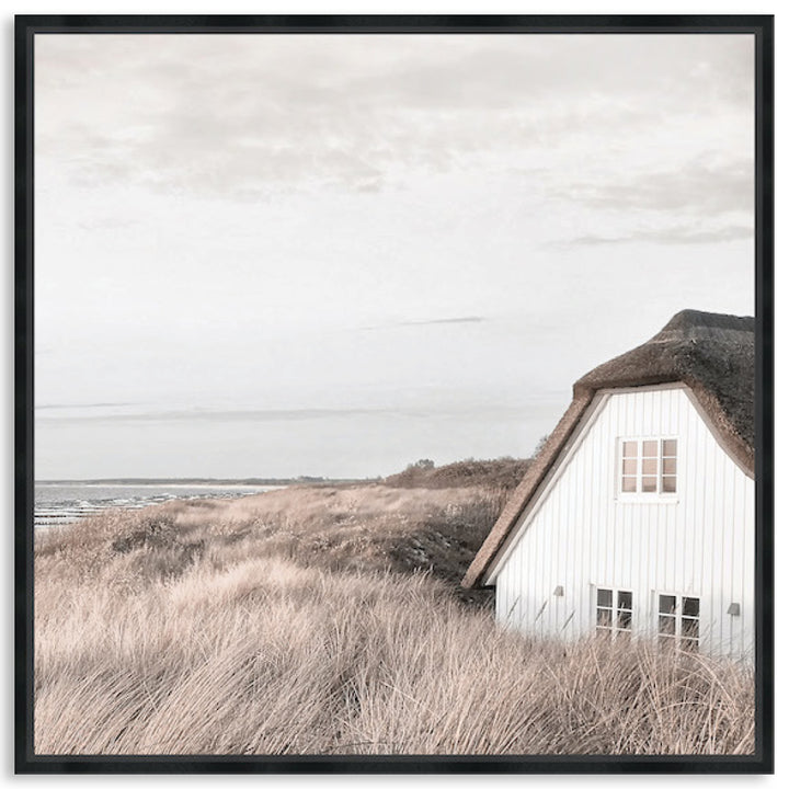 SEASIDE COTTAGE - Framed Canvas