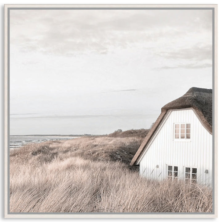 SEASIDE COTTAGE - Framed Canvas