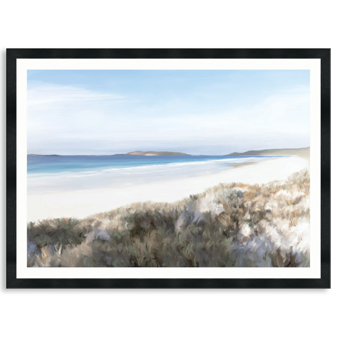 TWILIGHT BEACH I - Framed Print