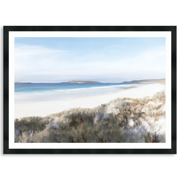TWILIGHT BEACH I - Framed Print