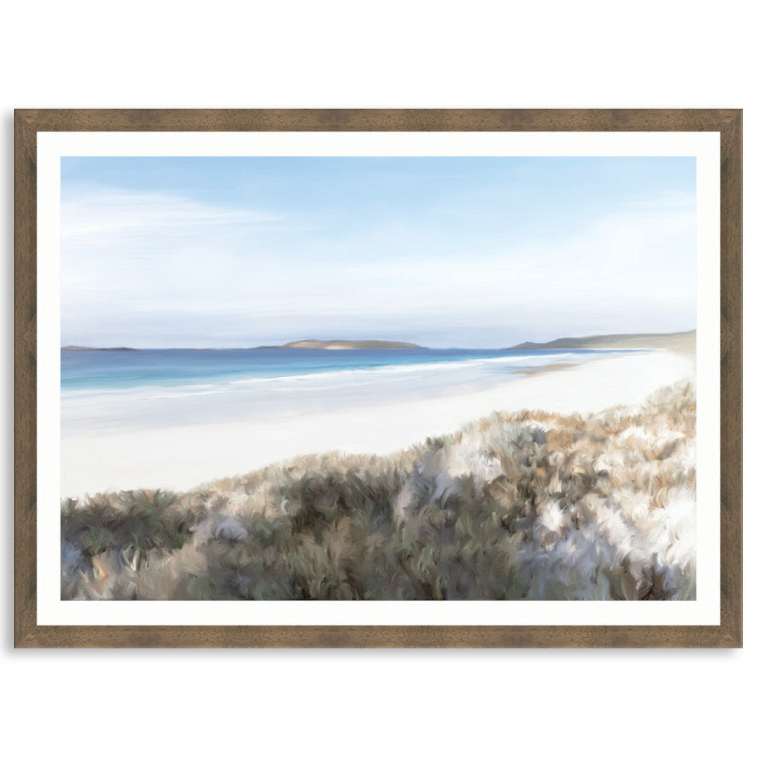 TWILIGHT BEACH I - Framed Print