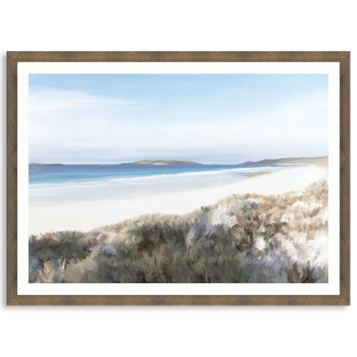 TWILIGHT BEACH I - Framed Print