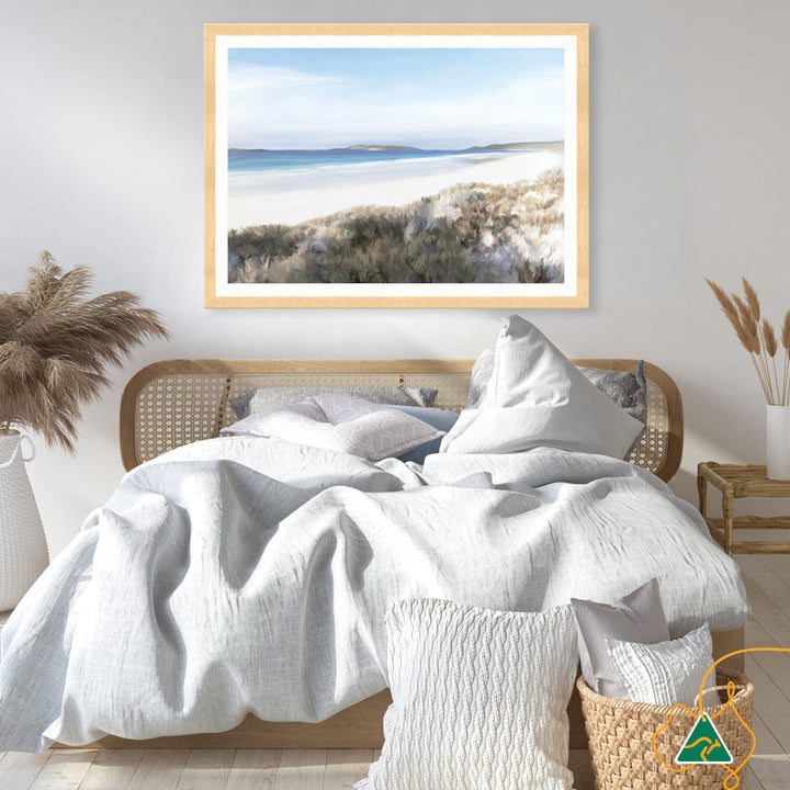 TWILIGHT BEACH I - Framed Print