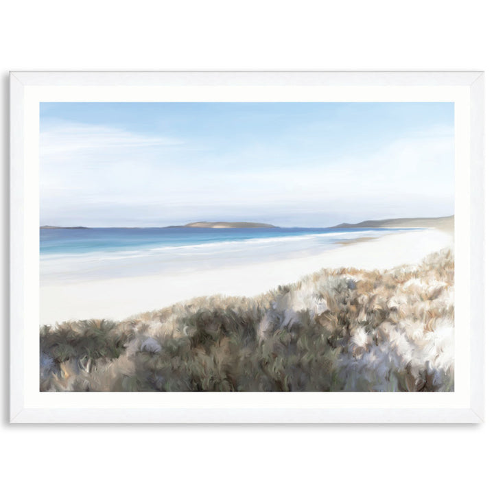 TWILIGHT BEACH I - Framed Print