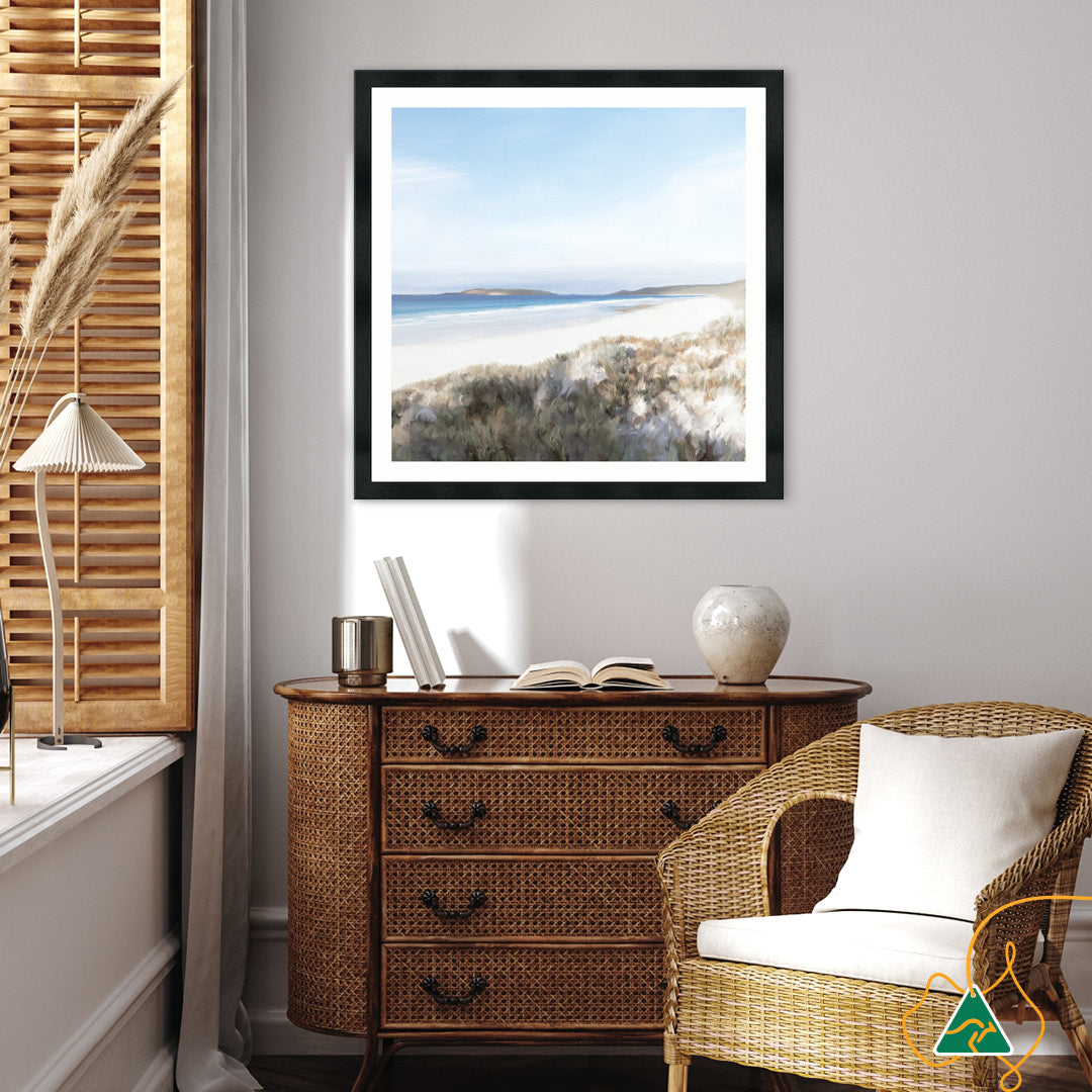 TWILIGHT BEACH II - Framed Print