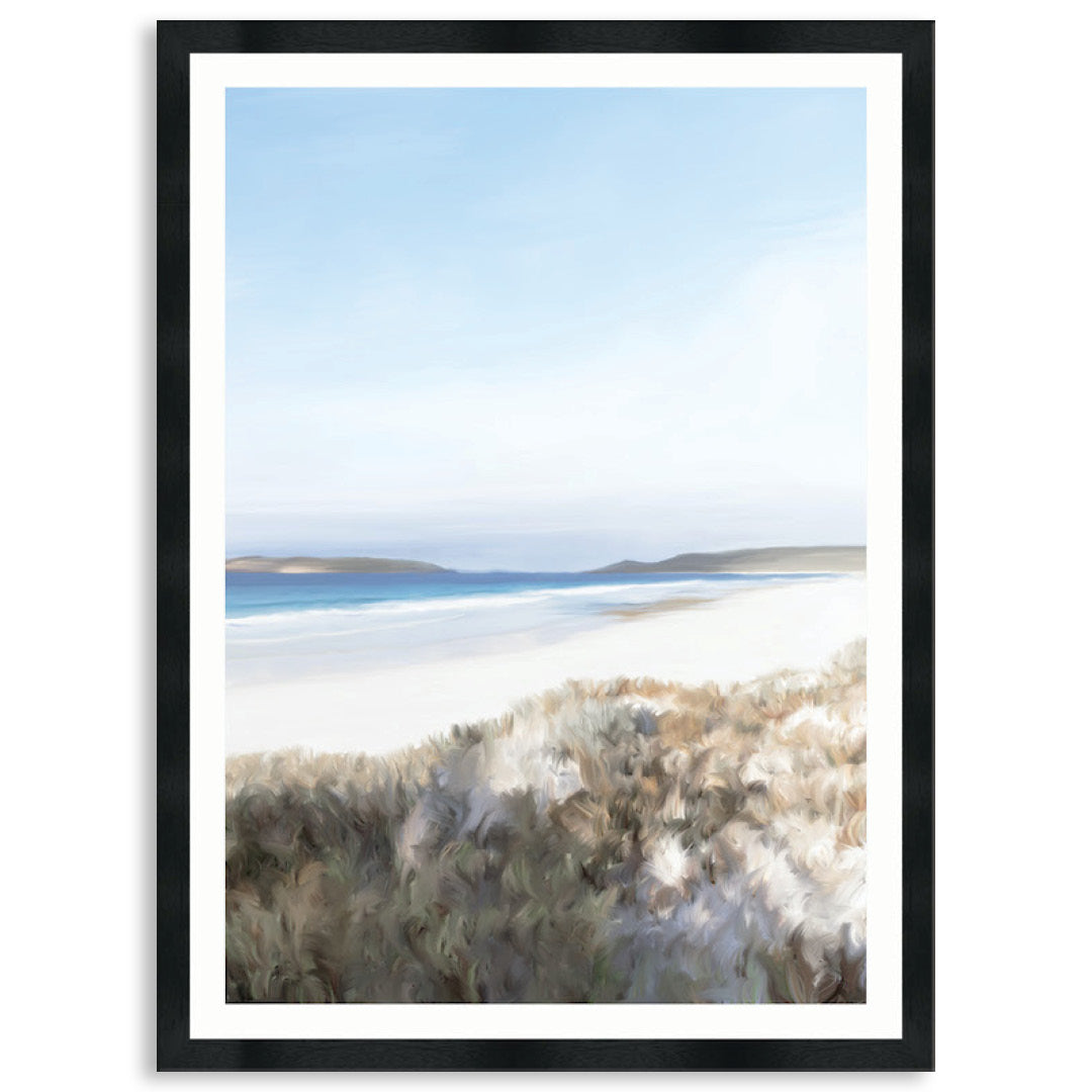 TWILIGHT BEACH III - Framed Print