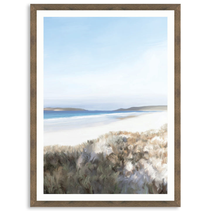 TWILIGHT BEACH III - Framed Print