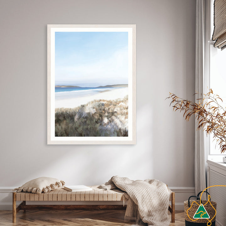 TWILIGHT BEACH III - Framed Print
