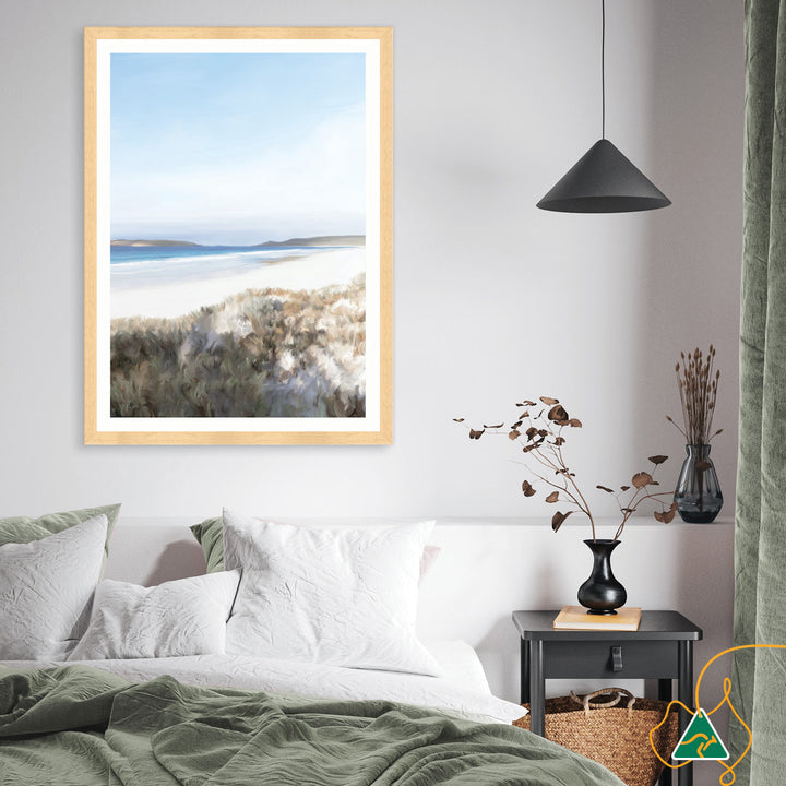 TWILIGHT BEACH III - Framed Print
