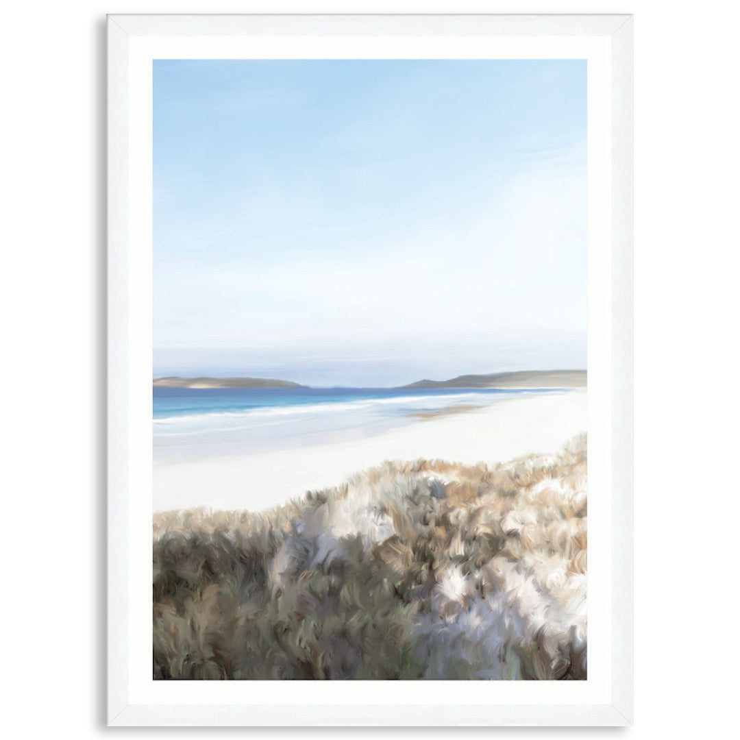 TWILIGHT BEACH III - Framed Print