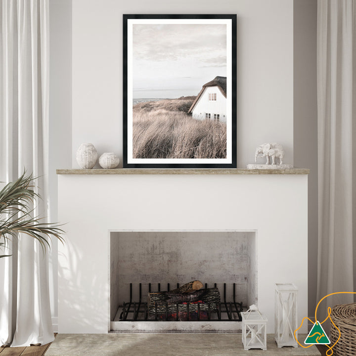 SEASIDE COTTAGE II - Framed Print