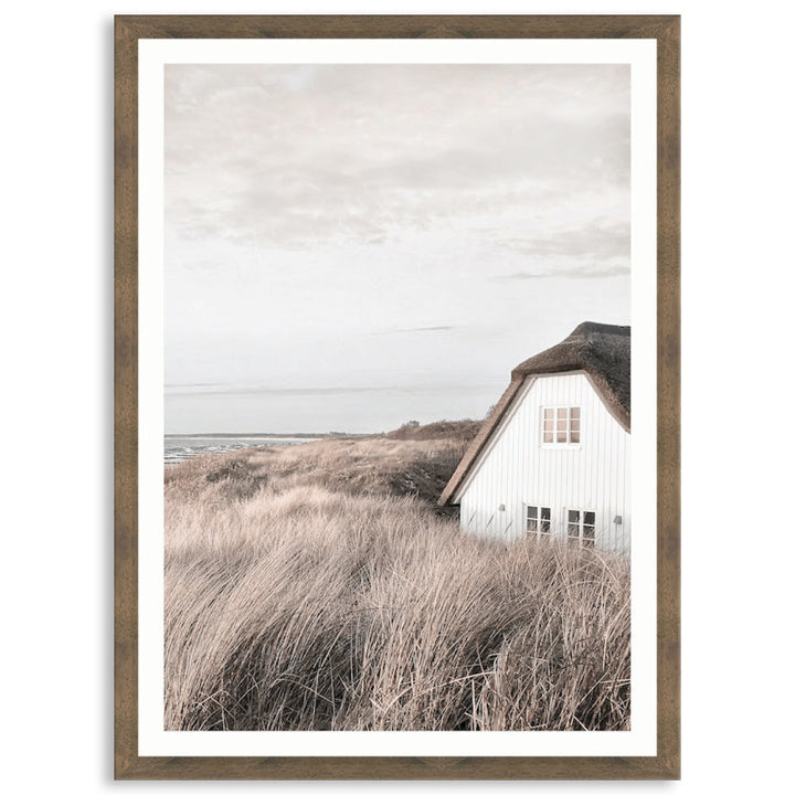 SEASIDE COTTAGE II - Framed Print